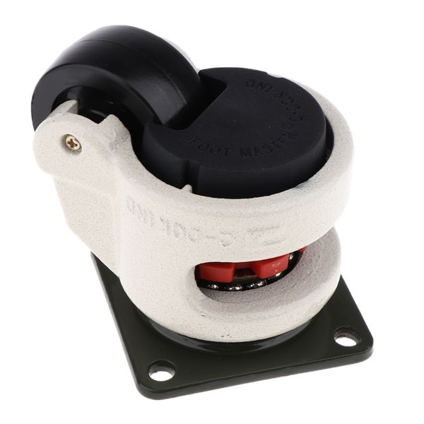 

nylon alloy wheel leveling caster with square plate