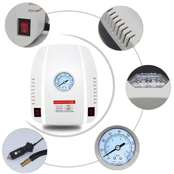 

tire inflator portable electric auto air compressor pump electric car air compressor pump for outdoor emergency