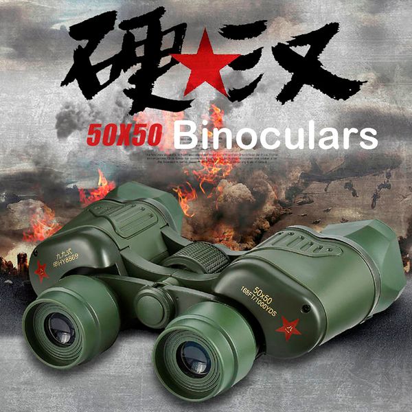 

portable binoculars 50x50 10km wide angle outdoor telescope waterproof