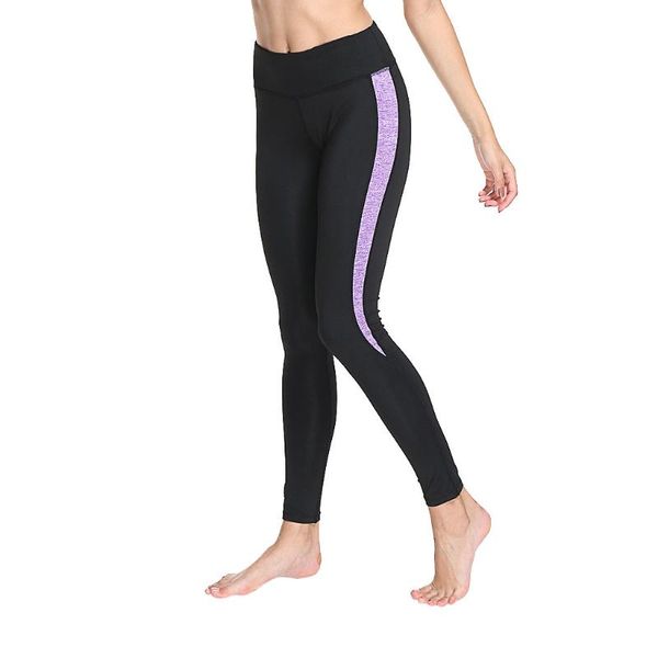 

women high waist leggings sport fitness jogging pant high elasticity sport pants splice running training pants work trousers g1, Black;blue