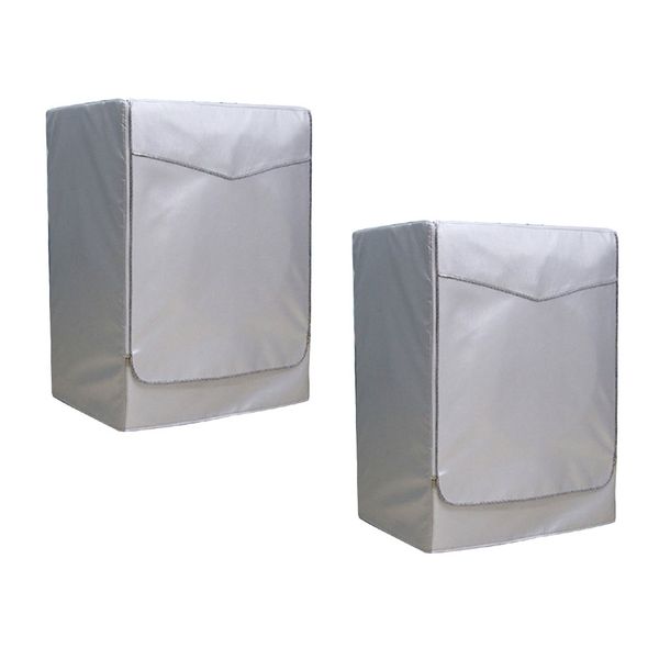 

2pcs silver coated cover washer washing machine dryer cover xl