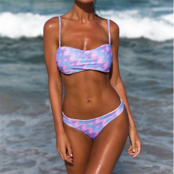 

itfabs women swimsuit colorful swimwear bikini beach hollow back push-up padded bra bathing suit bikinis for women female