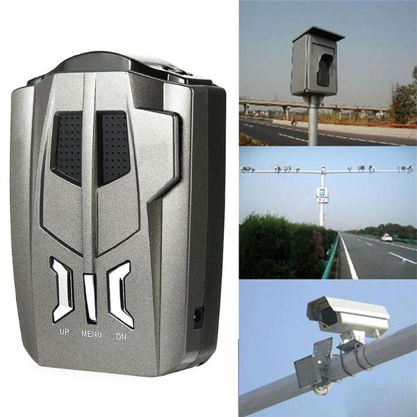 

universal truck car warning led display speed voice alert vehicle black v9