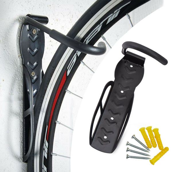 

wall mount bicycle bike hook hanger garage storage steel holder rack stand black