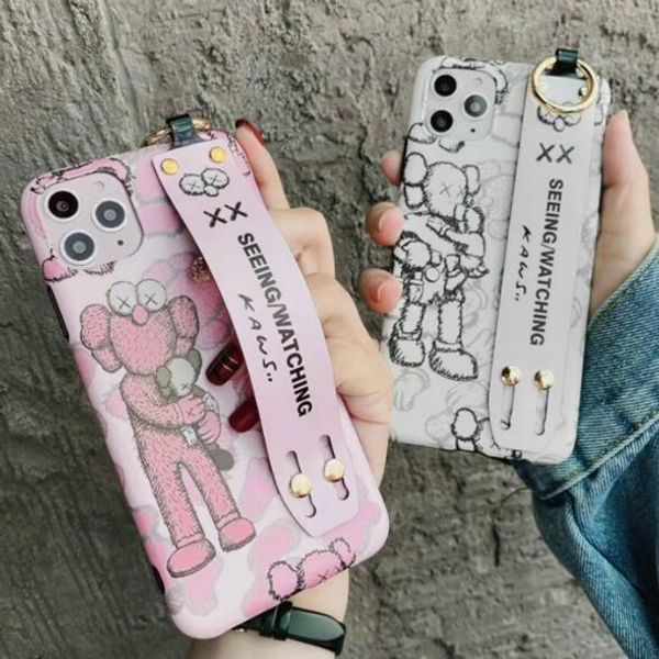 

1шт мода браслет телефона чехол для iphone 6s 7 8 х xr xs 11 pro max скраб чехол мягкий чехол защиты падения