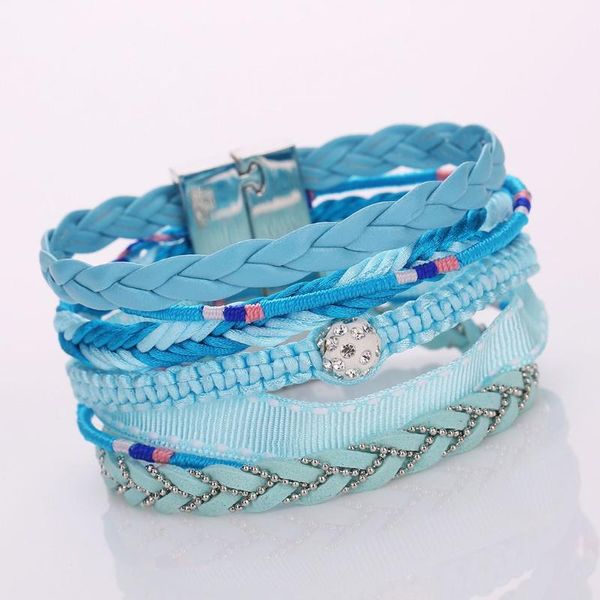 

bohemian alloy bracelets for women fashion ladies hand rope charming female bangles exquisite party ornaments, Golden;silver