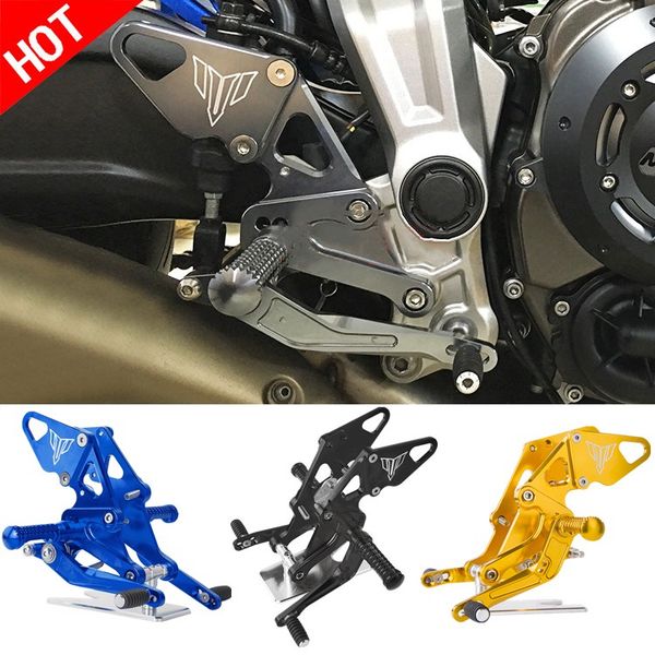 

mt-07 fz-07 cnc motorcycle adjustable rear set rearsets footrest for yamaha mt07 fz07 mt 07 fz 07 2013 2014 2015 2016 2017 2018