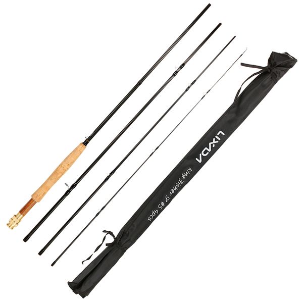 

lixada portablecarbon fiber fishing rod 9 feet 2.7m 4 sections detachable pole carp fishing tackle