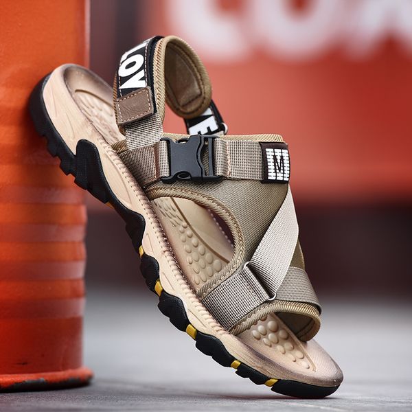 

sandals summer shoes gladiator sandals for men solid breathable flip flops men outside tenis masculino chanclas hombre nd263, Black