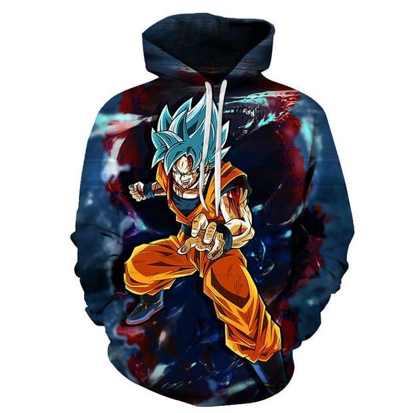 

z goku 3d hoodie coat men women sweatshirts 3d hoodies pullovers outerwear hoodie jacket tracksuits streetwear hoody, Black