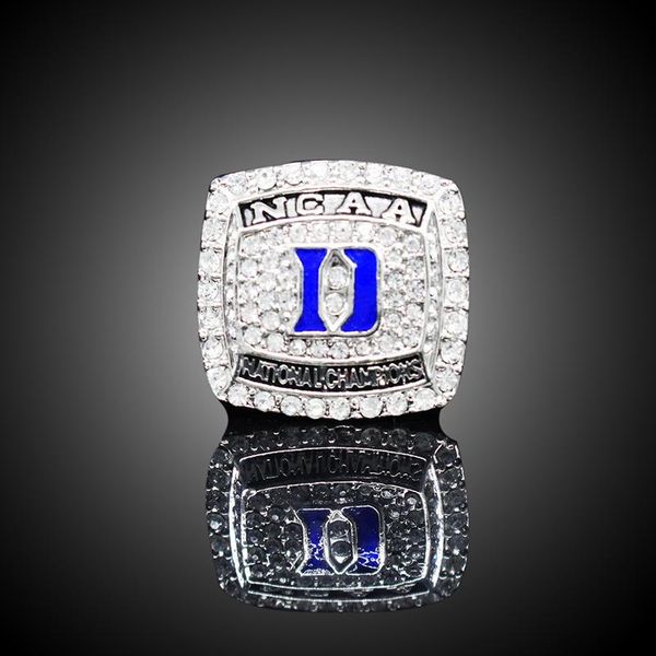

ncaa duke blue devils college team championship ring fans alloy ring, Golden;silver