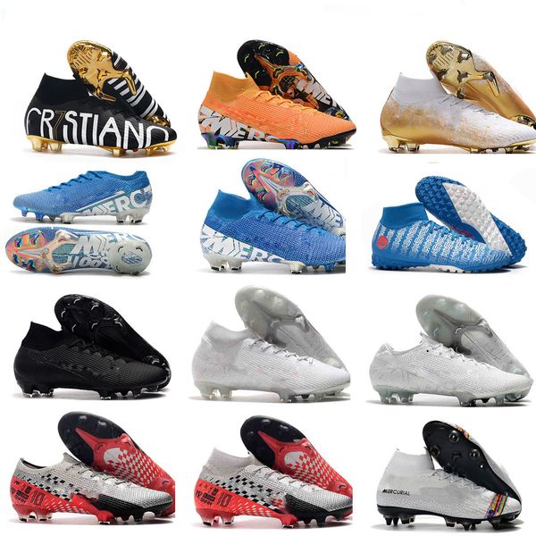 

mercurial superfly vi футбольные бутсы 360 elite fg kj 6 xii 12 cr7 se роналдо неймар mens женщины мальчики outdor бутсы бутсы us3-11