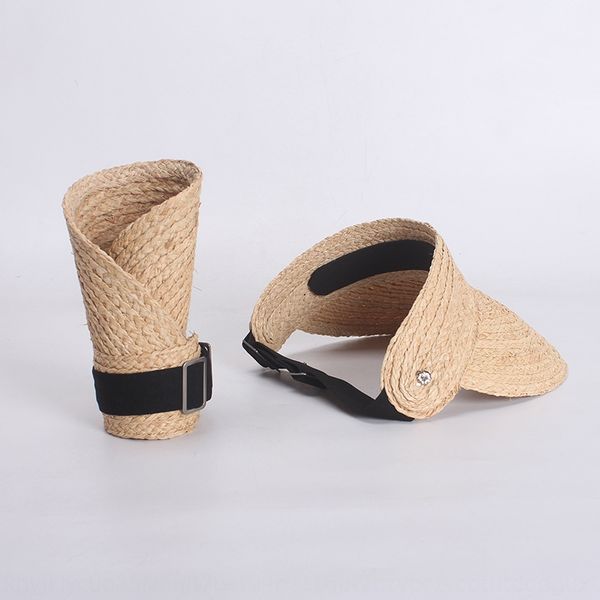 

2019ins empty female lafite straw straw beach holiday sun hat sun hat, Blue;gray