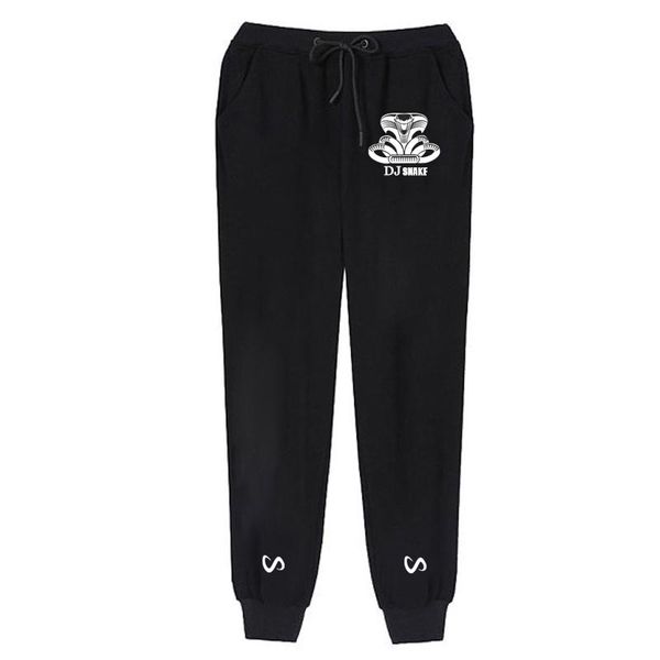 

2019 new men joggers dj snake male trousers pants sweatpants jogger casual elastic cotton gyms fitness workout dar xxxl, Black