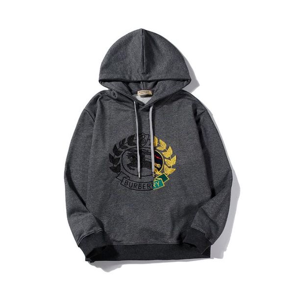 

2019 европа париж новый стиль hoodie бестселлеры hip hop роскошные мужские фуфайки hoodie высокого качества способа длинные рукава толстовка, Black