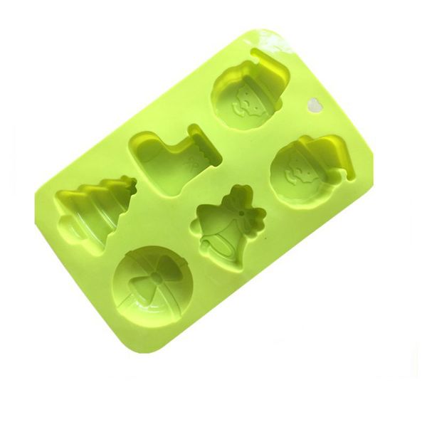 

christmas silicone chocolate mold candy cookie baking fondant mold cake decoration tool green #tx4