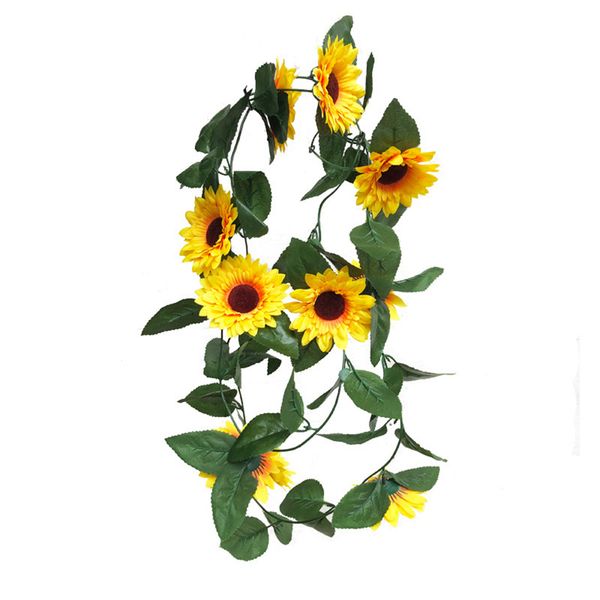 

artificial sunflower cane rattan fake flowers vine simulation washable diy home decal flower arrangement wall decoration