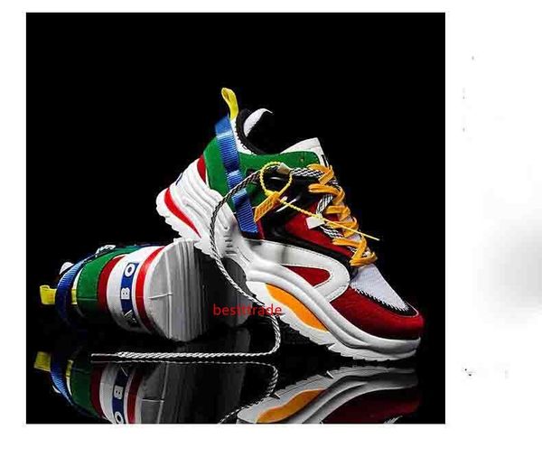 

new platform men casual shoes 2019 ins trends woman sneakers height increasing sports shoes light chaussures femme