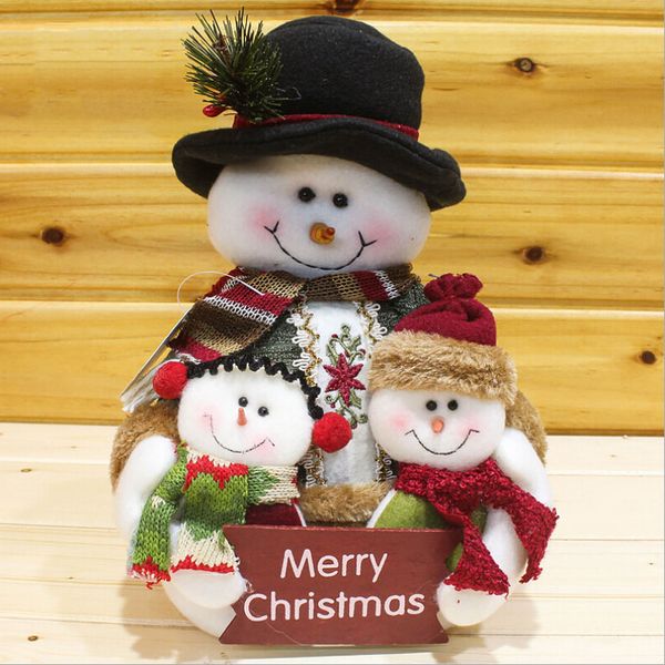 

christmas doll xmas ornament colorful cloth craft gift diy table decoration party festival new snowman home