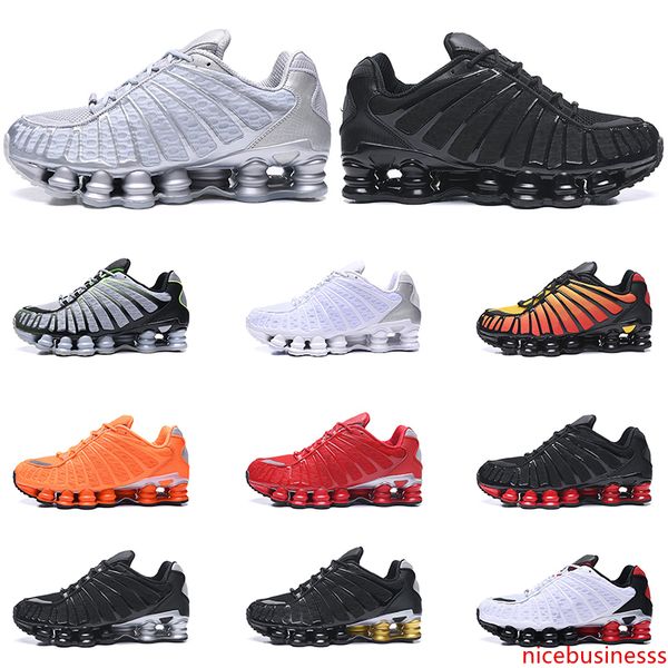 

new arrival tl men running shoes triple black white pure platinum clay orange sunrise lime blast trainers sport sneaker size 40-46