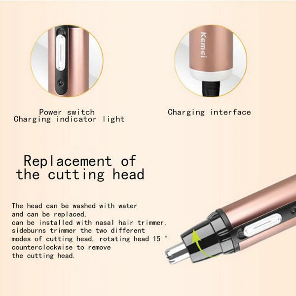 

us bureau meilleur tondeuse nez oreille 2018 multi-functional 3-in-1 nose hair cleaner km-6661 koqwd