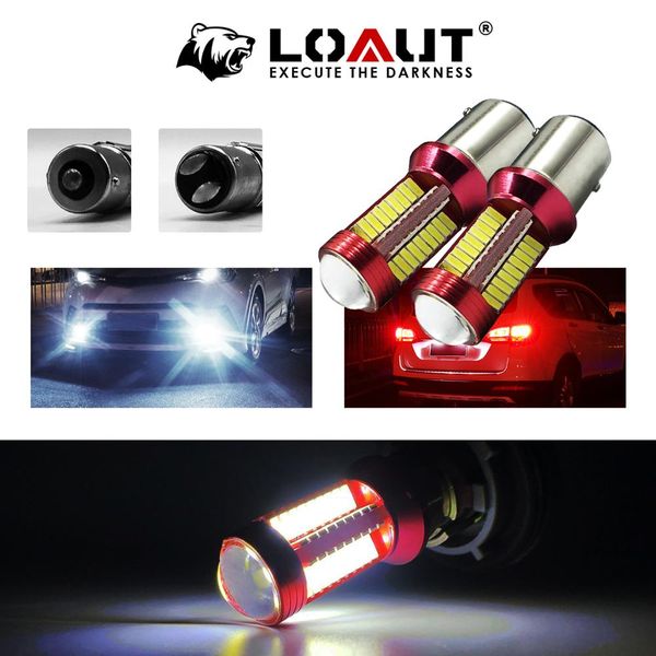 

2pcs 1156 1157 3014 60smd red case led light p21w bay15d ba15s p21/5w auto brake light car rear turn signal parking 6500k