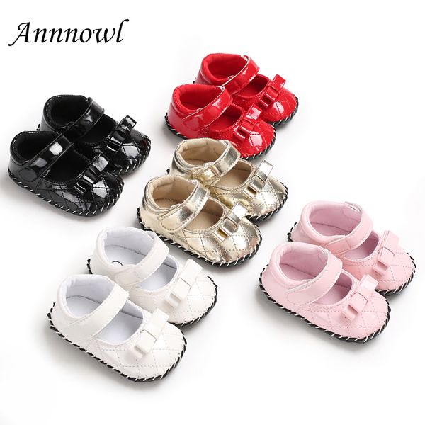 

princess dress shoes baby girl crib shoes new born moccasins pu leather fashion bow soft infant footwear toddler mary jane flats
