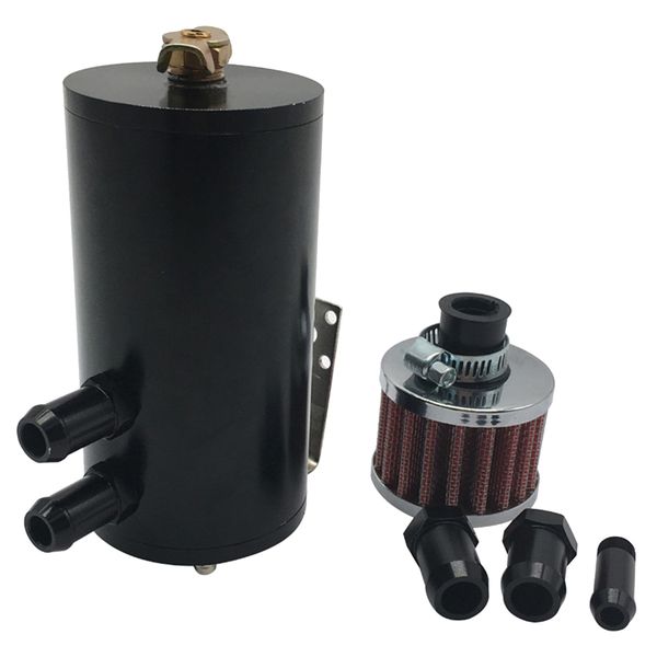 

tank/can w/ filter cylinder aluminum engine oil catch reservoir breather