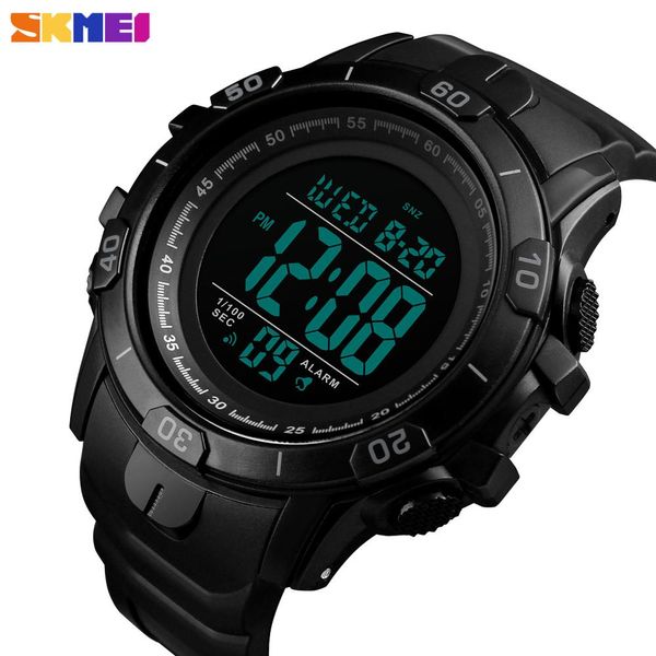 

skmei sport analog digital men's watches fashion chrono countdown clock male waterproof wristwatches relogio masculino, Slivery;brown