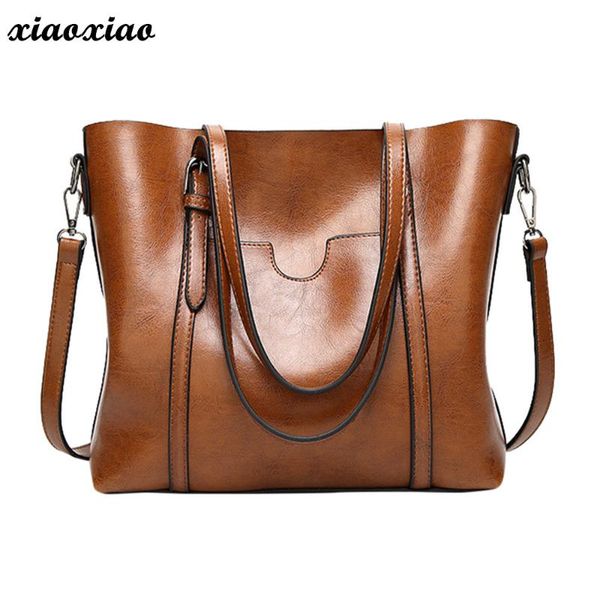 

2018 women's handbag messenger bags large shopper totes inclined shoulder bag sac a main ladies soft leather bag