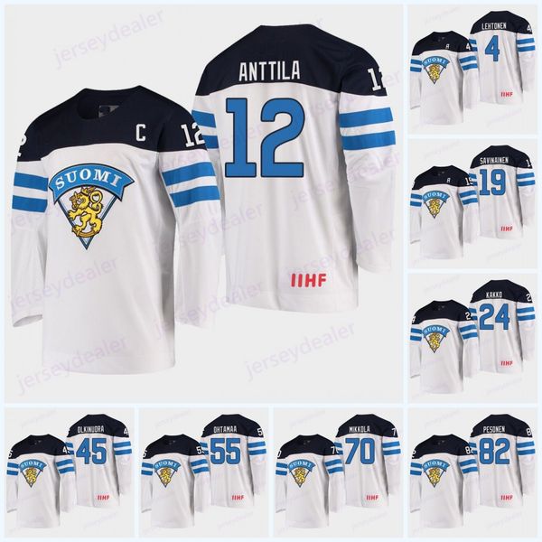 

12 Marko Anttila Finland 2019 IIHF World Championship 28 Henri Jokiharju 4 Mikko Lehtonen 19 Veli-Matti Savinainen 7 Oliwer Kaski Jerseys
