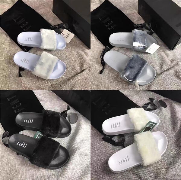 

women sandals designer shoes luxury slide slipper summer fashion women sandals flip flop with strass beach outdoor slides eu42#825, Black