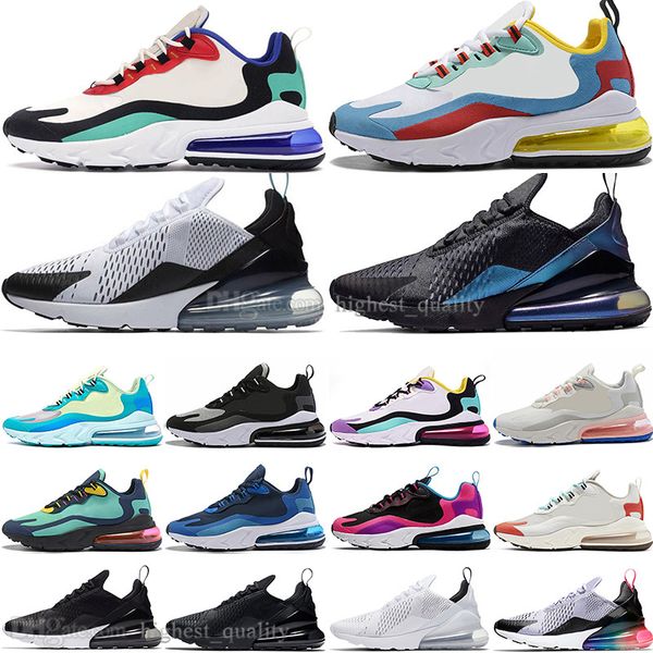 

With box 270 react men running hoe bauhau optical beige triple black white fa hion breathable teal men port de igner neaker trainer