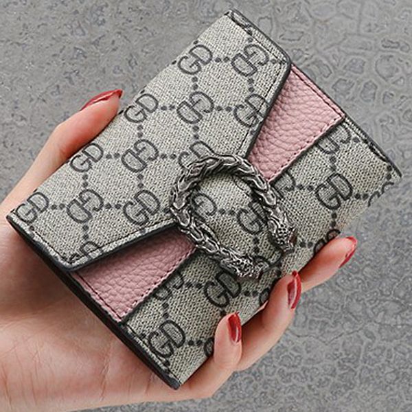 

2019 new female short wallet card holders folded women purses collision color small wallet fashion hasp lady's money pockets, Red;black