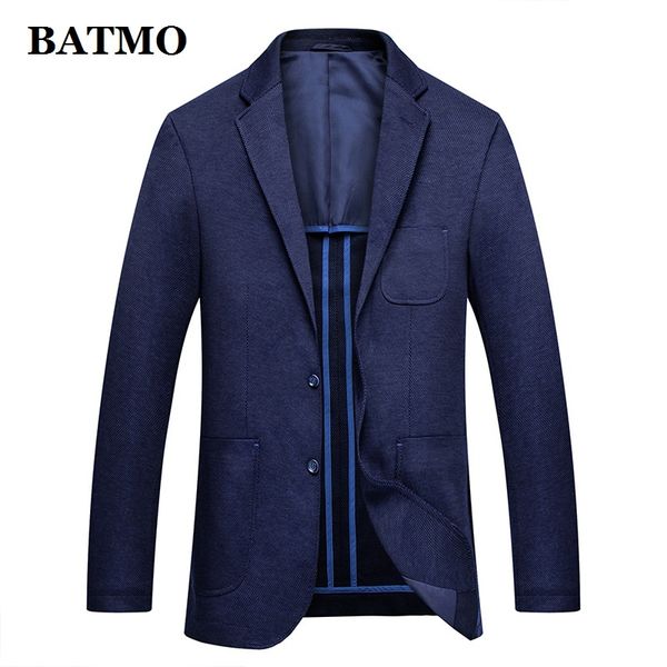 

batmo 2019 new arrival casual blue blazer men,men's casual jackets k1e014, White;black