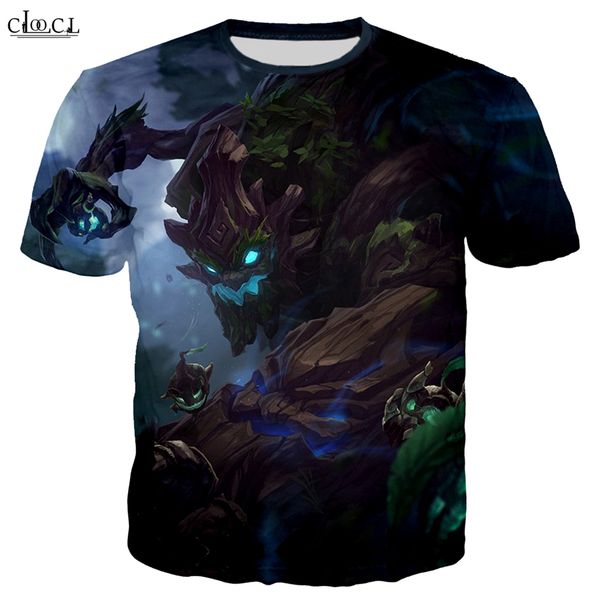 

2020 new style game league of legends t shirt men women 3d print tryndamere hero skin short sleeve fashion streetwear, White;black