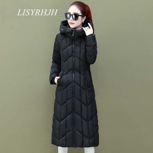 

зимние куртки и пальто 2019 с капюшоном длинные ветровки для женщин wadded куртка с капюшоном теплая лоскутное зимняя куртка женщин, Tan;black