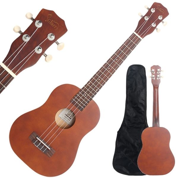 

26 inch ukulele pure color rosewood fingerboard basswood tenor ukulele with bag strings picks brown glarry uk103