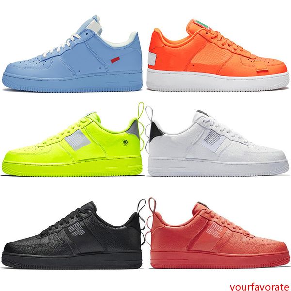 

2019 new low mca university blue 1s dunk utility skateboard casual shoes high cut green triples white black wheat men women sports sneakers