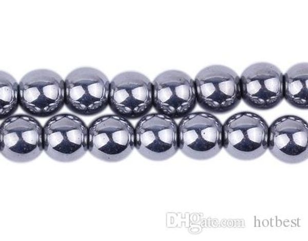 

8mm 10mm 200pcs/lot high power hematite round bead beads ing, Crystal
