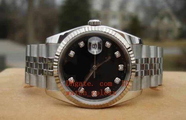 

2019 мужские высокое качество DATEJUST 116234 черный алмаз циферблат 41 мм Азия 2813 автомати