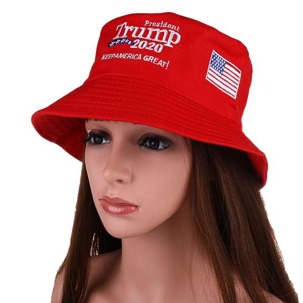 

embroidery donald trump 2020 foldable bucket dad hat women outdoor sunscreen fishing hunting cap basin chapeau sun prevent hats cloches