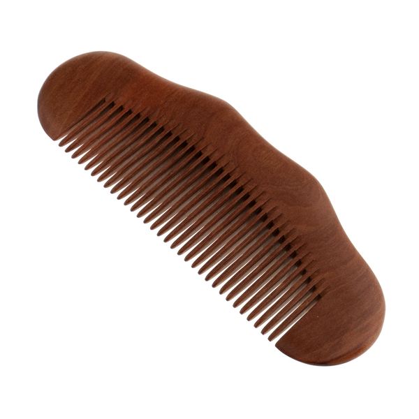 

natural peach wood comb anti static hair care combs head massage fine teeth, Silver
