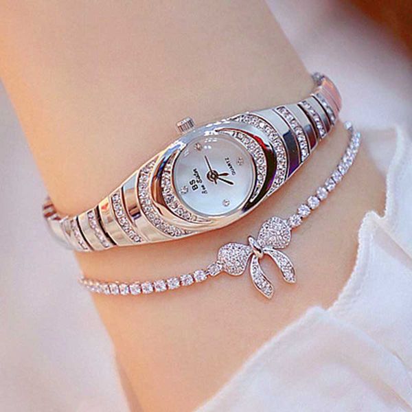 

quality goods waterproof bracelet with small dial quartz watch of wrist of female fashion joker 2019 new ladies watch, Slivery;brown