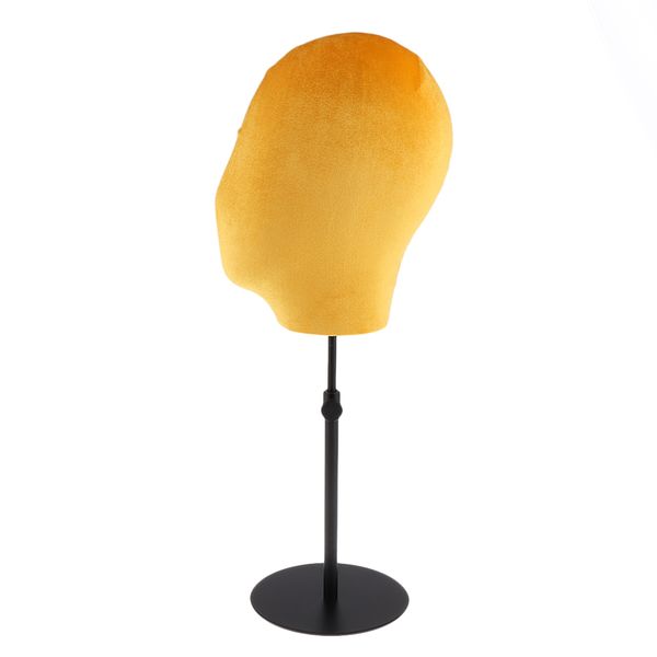 

wigs making stands mannequin head hat caps wig display model 21inch yellow