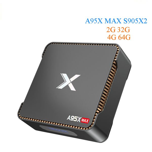 

a95x max android 8.1 tv box 4g 64g amlogic s905x2 2.4g+5g wifi bt 4.2 1000m set box support video recording hard disk tv box