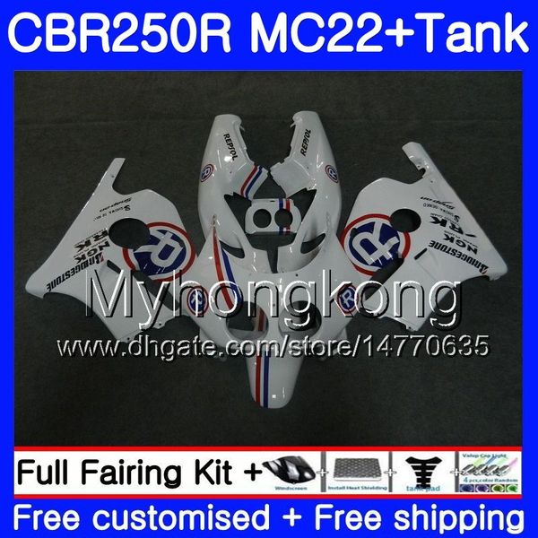 HONDA CBR 250RR CBR250 RR 95 96 97 98 99 Enjeksiyon + Tankı Mavi R beyaz 263HM.34 MC22 CBR 250 CBR250RR 1995 1996 1997 1998 1999 Fairing