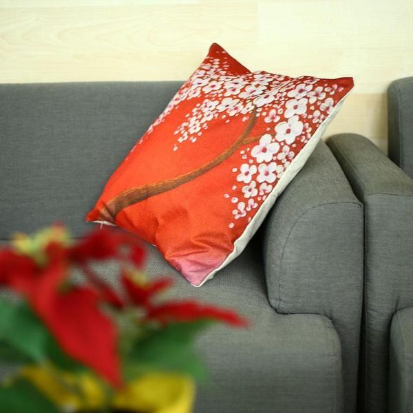 

vintage 3d linen trees flowers cushions cover case dustproof bedroom decoration pillow case