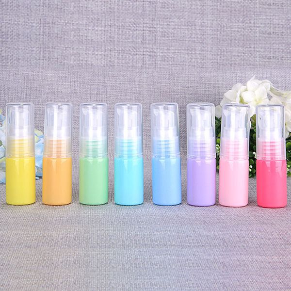 

factory price macaron empty pet plastic colorful bottle portable travel packing cosmetic containers for perfume hand sanitizer b3103