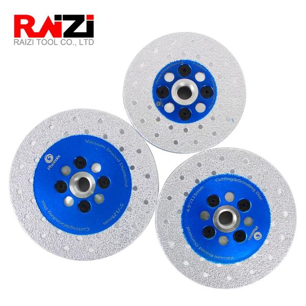 

raizi vacuum brazed diamond cutting grinding disc 100/115/125/150 mm double sided stone granite porcelain shaping cutting wheel